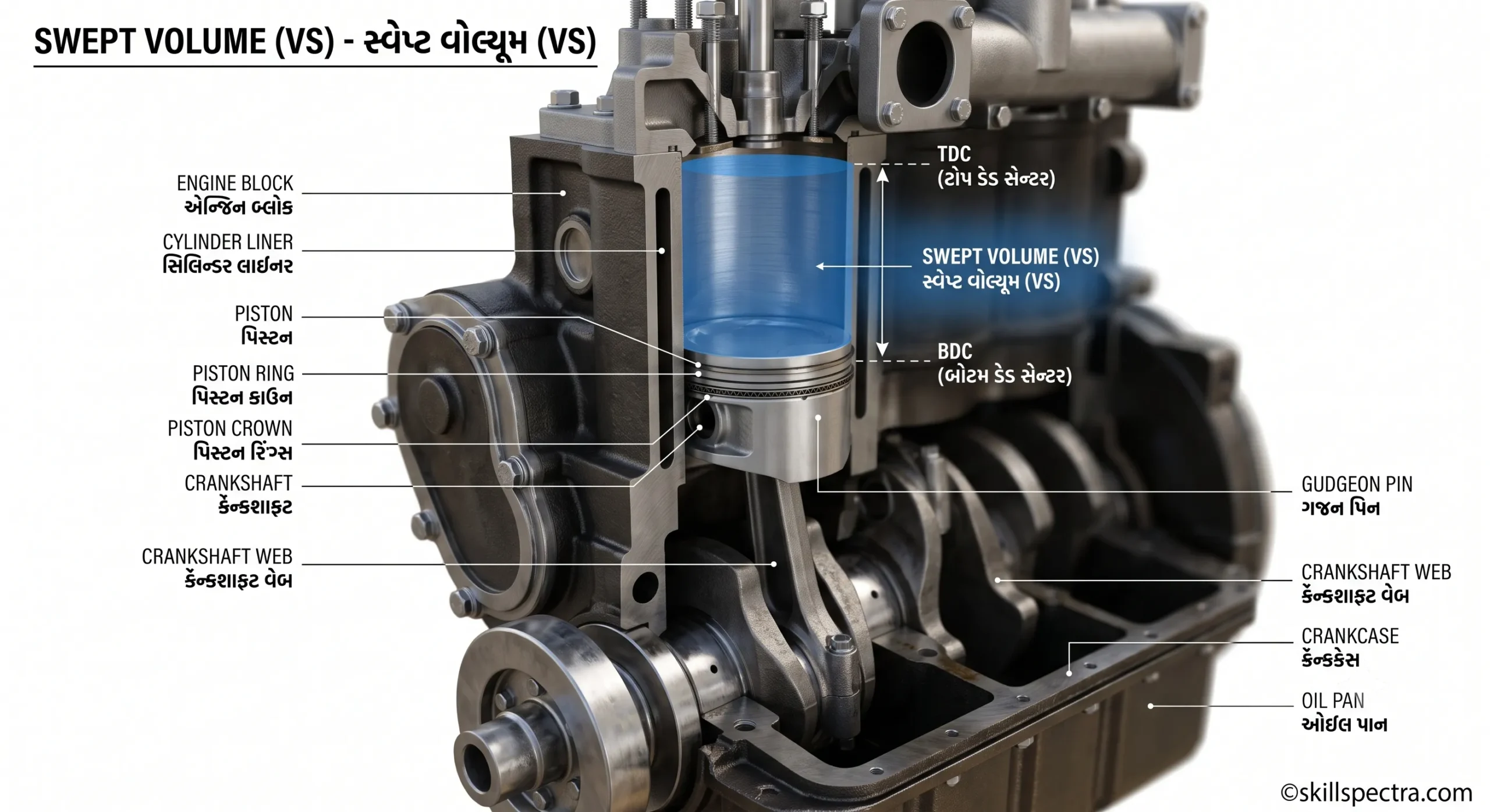 engine swept volume