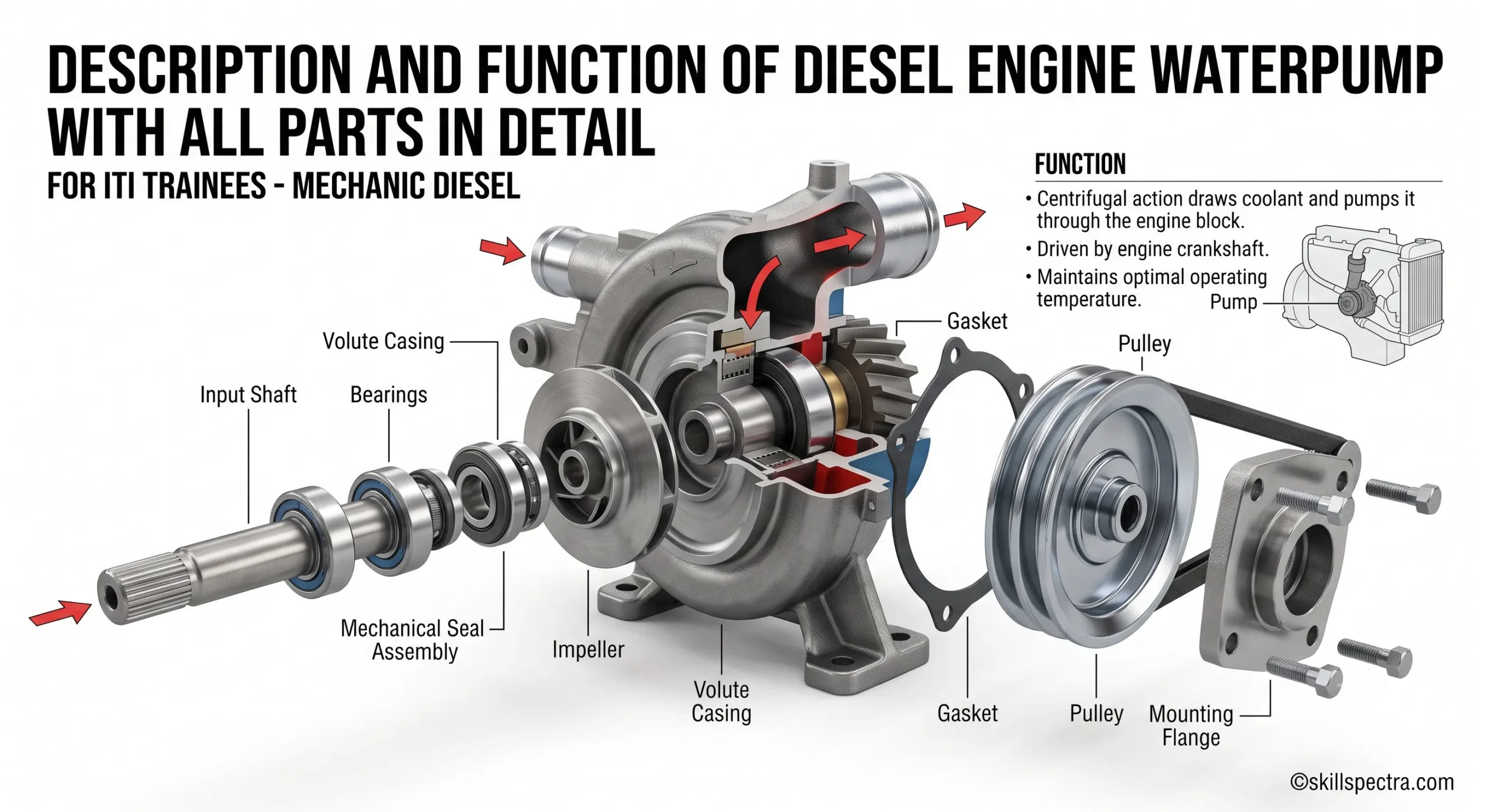 cooling system water pump