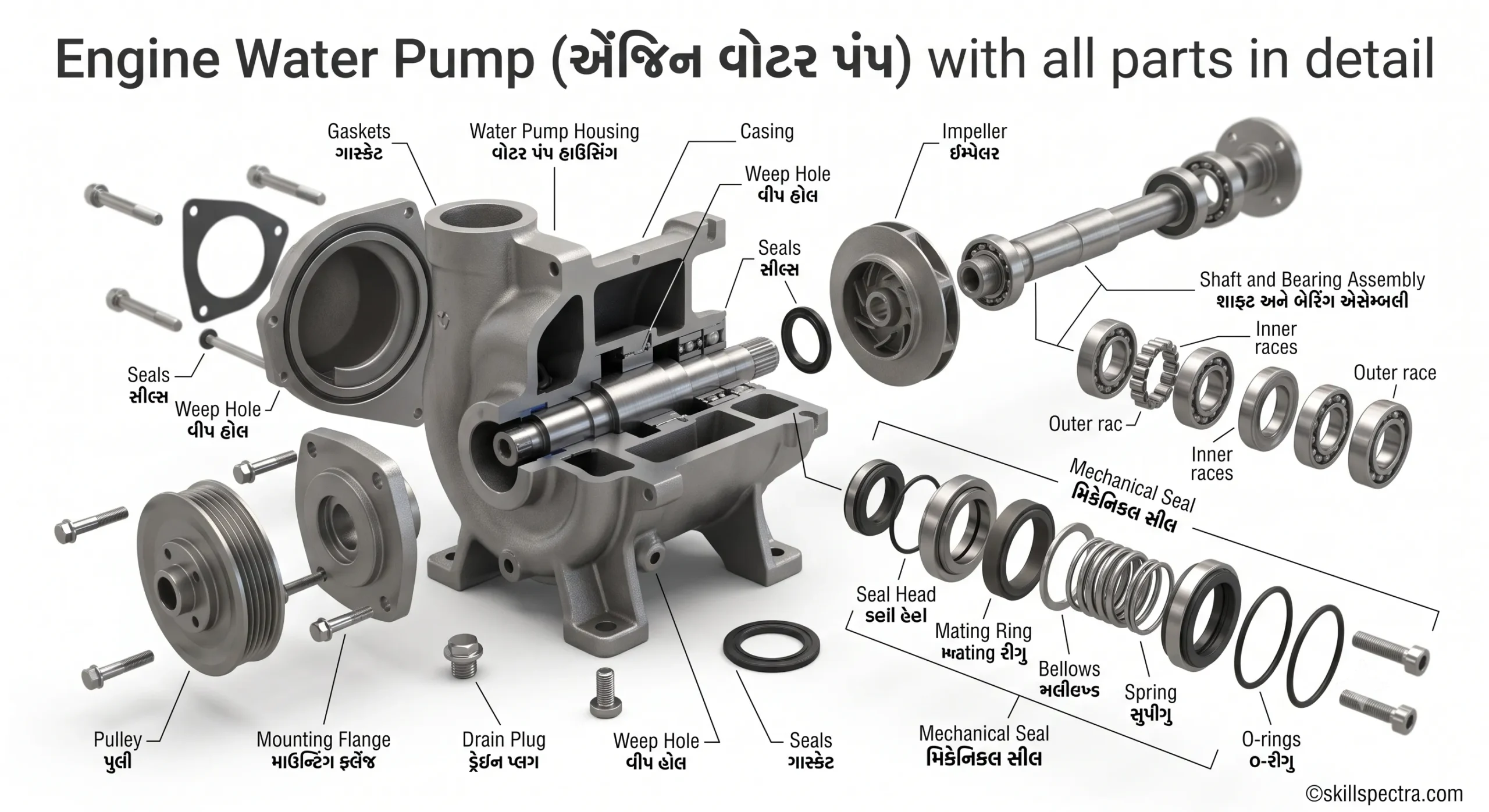water pump cooling system