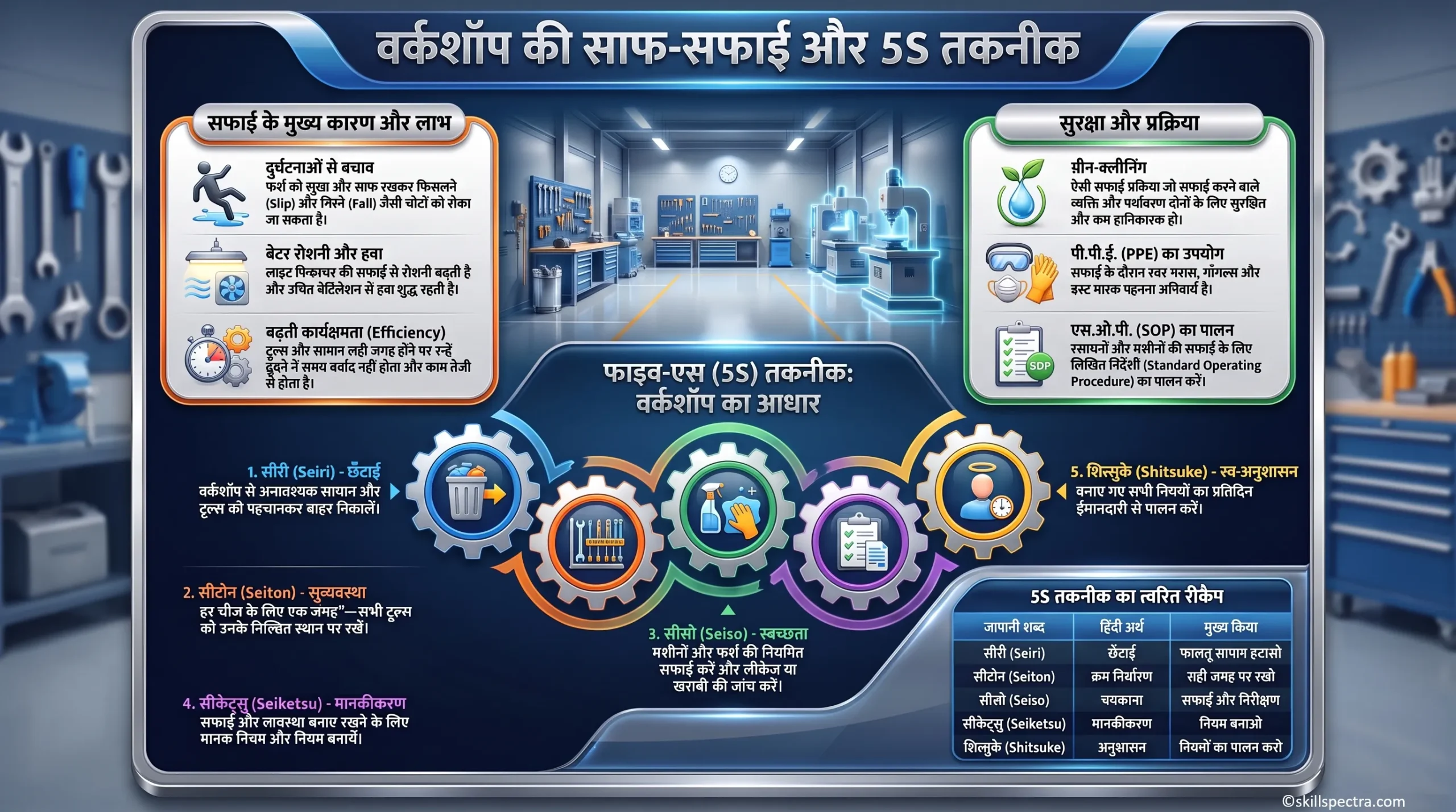 1.1.10 वर्कशॉप की स्वच्छता और मैनटेंननस मार्गदरशिका – Guidelines for Cleanliness of Workshop and Maintenance